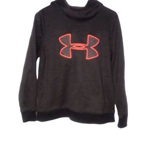 Under Armour UA Coldgear Fleece Big Logo Hoodie Pullover 1317891 Womens M